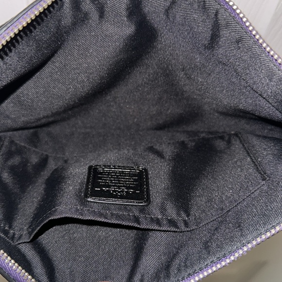 Coach Crossbody Bag OS Color Purple Silver - Picture 9 of 12